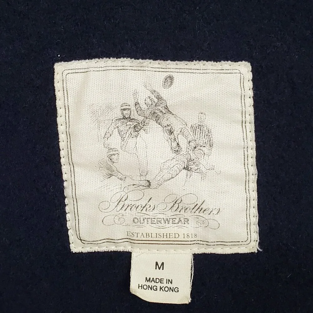 Brooks Brothers Mens M Jacket Plaid Wool Blend Short Coat Plaid Check Heritage - Picture 3 of 15